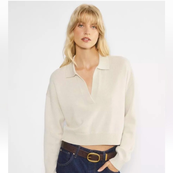 Sweaters - Aritzia Wilfred Clara Merino Wool Waist Sweater - Light Birch / Size SMALL
